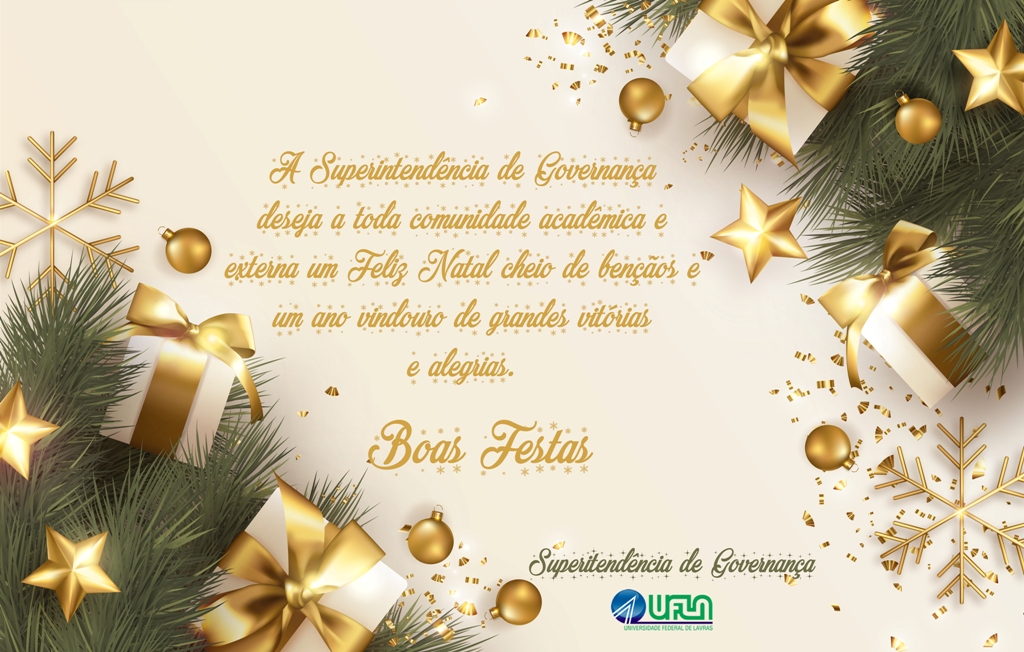 Feliz Natal e próspero Ano Novo! - Diretoria de Gestão de